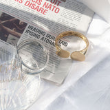 Women Statement Alloy Cuff Opening Rough Bangles Fashion Jewelry Party Wedding