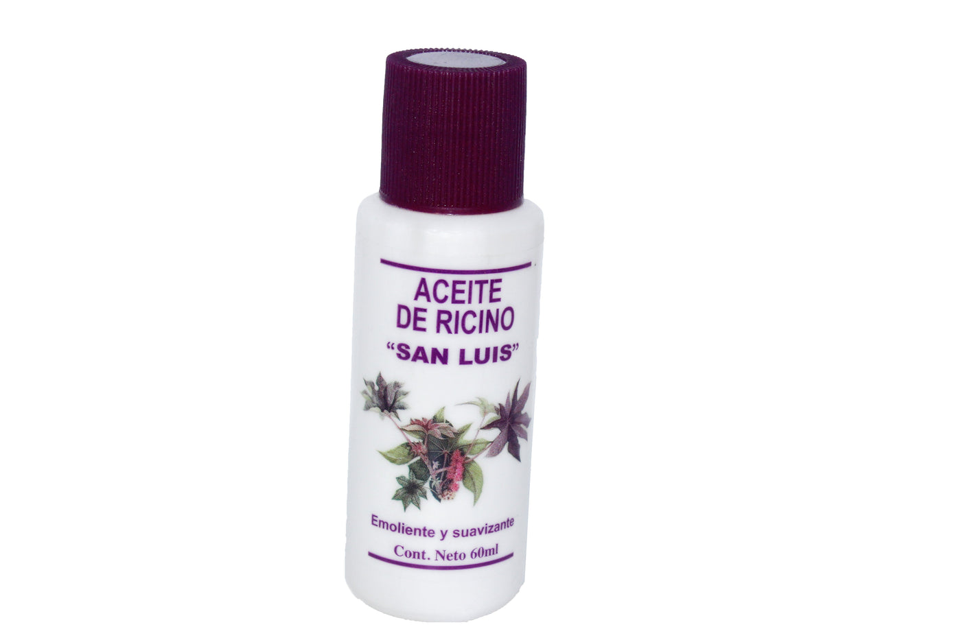 ACEITE DE RICINO 60 ML SAN LUIS TAPA MORADA NatuZem