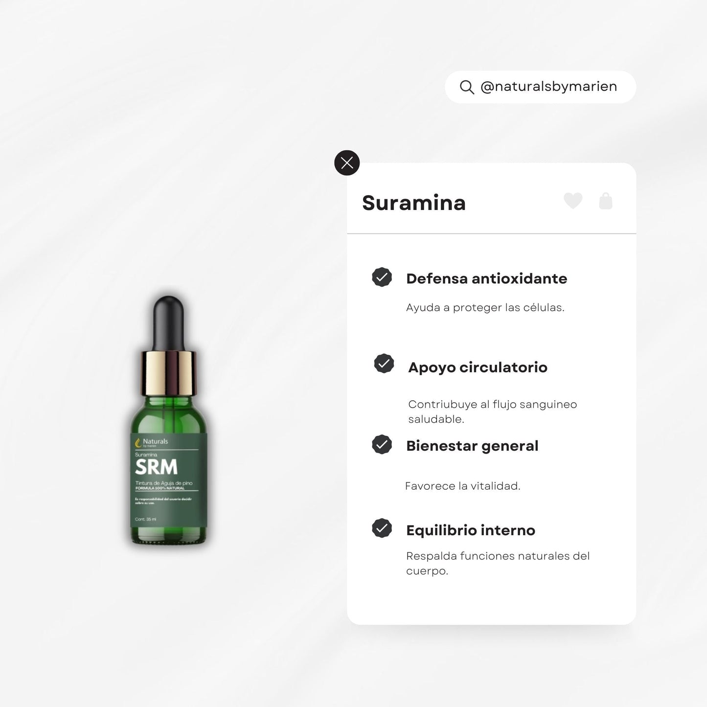 SURAMINA Tintura de aguja de pino Gotero 30ml