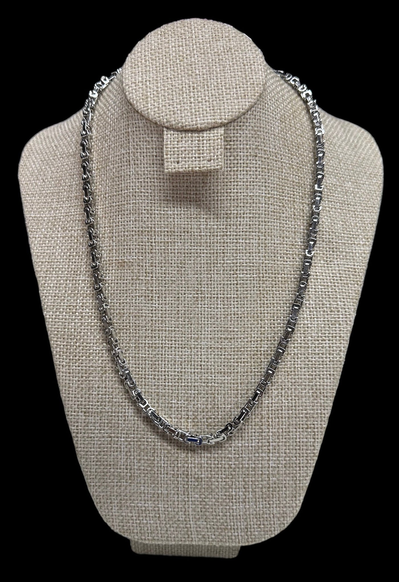 Cadena Plata 4 mm Acero All In Men Joyeria