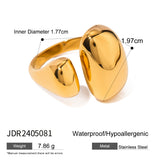 European and American stainless steel open ring with high-end feel ins ring