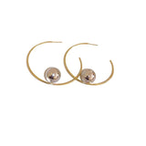 Large hoop earrings, elegant earrings, high-end earrings for women
