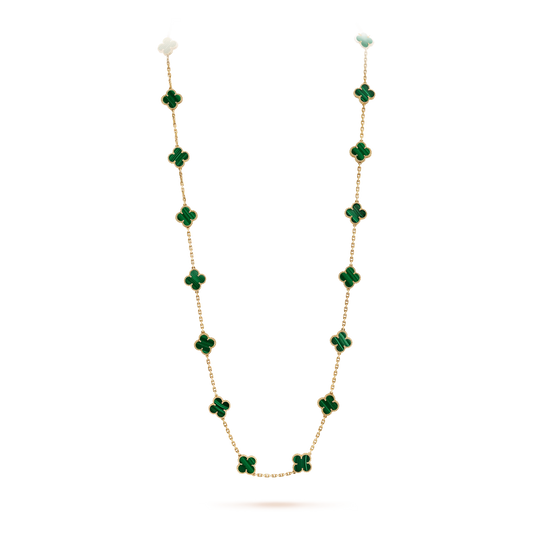 Collar Alhambra 20 motif Malaquita