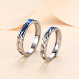 Couples Ring Meteor Shower Friendship Ring Men And Women Ring Simple Live Mouth Adjustable Bracelet