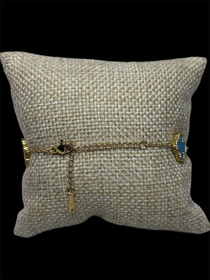 Pulsera VC Azul Turquesa Acero Inoxidable All In Men Joyeria