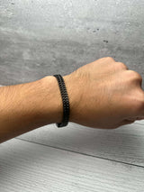 Pulsera 7 mm Acero Inoxidable Negra All In Men Joyeria