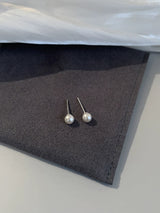 925 sterling silver pearl earrings with ear bone studs