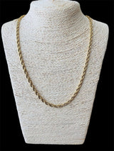 Cadena Torzal Dorada Acero Inoxidable All In Men Joyeria