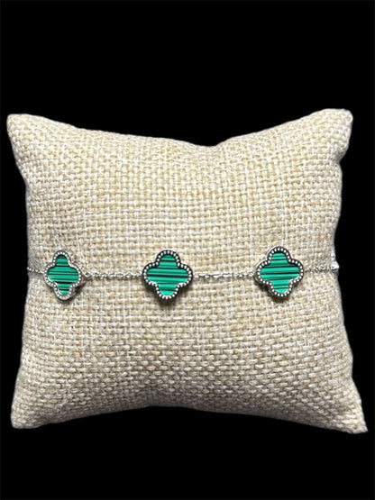 Pulsera VC Plata Verde Inoxidable All In Men Joyeria