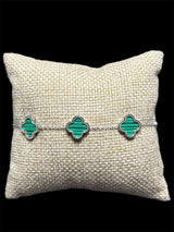 Pulsera VC Plata Verde Inoxidable All In Men Joyeria