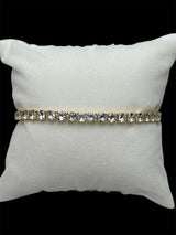 Pulsera Tenis 3 mm Dorada All In Men Joyeria
