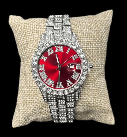 Reloj Plata Zirconias Fondo Colores All In Men Joyeria