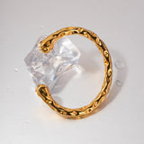 Contemporary Statement  Asymmetry Sensuous Contours Bangle or Cuff Shape And Form Set Waterproof Jewelry Women