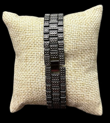 Reloj Negro Zirconias Cara Redondo All In Men Joyeria