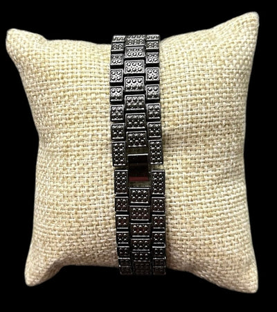 Reloj Negro Zirconias Cara Redondo All In Men Joyeria