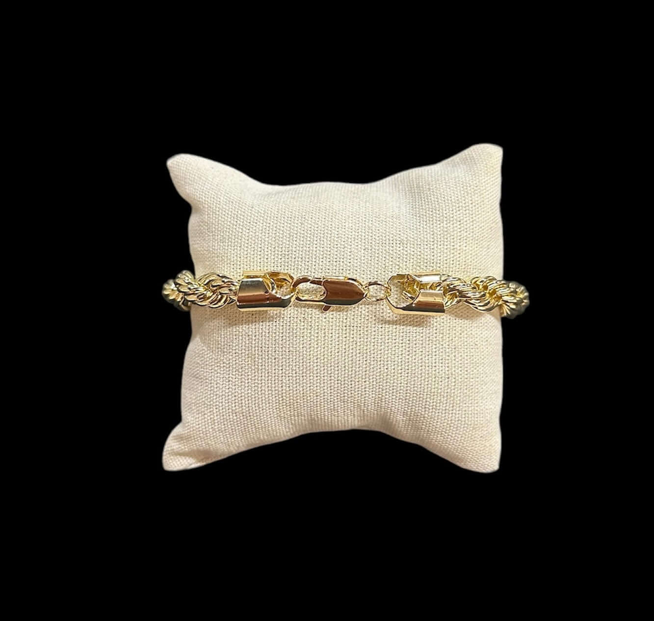 Pulsera Torzal 9 mm Oro Laminado All In Men Joyeria