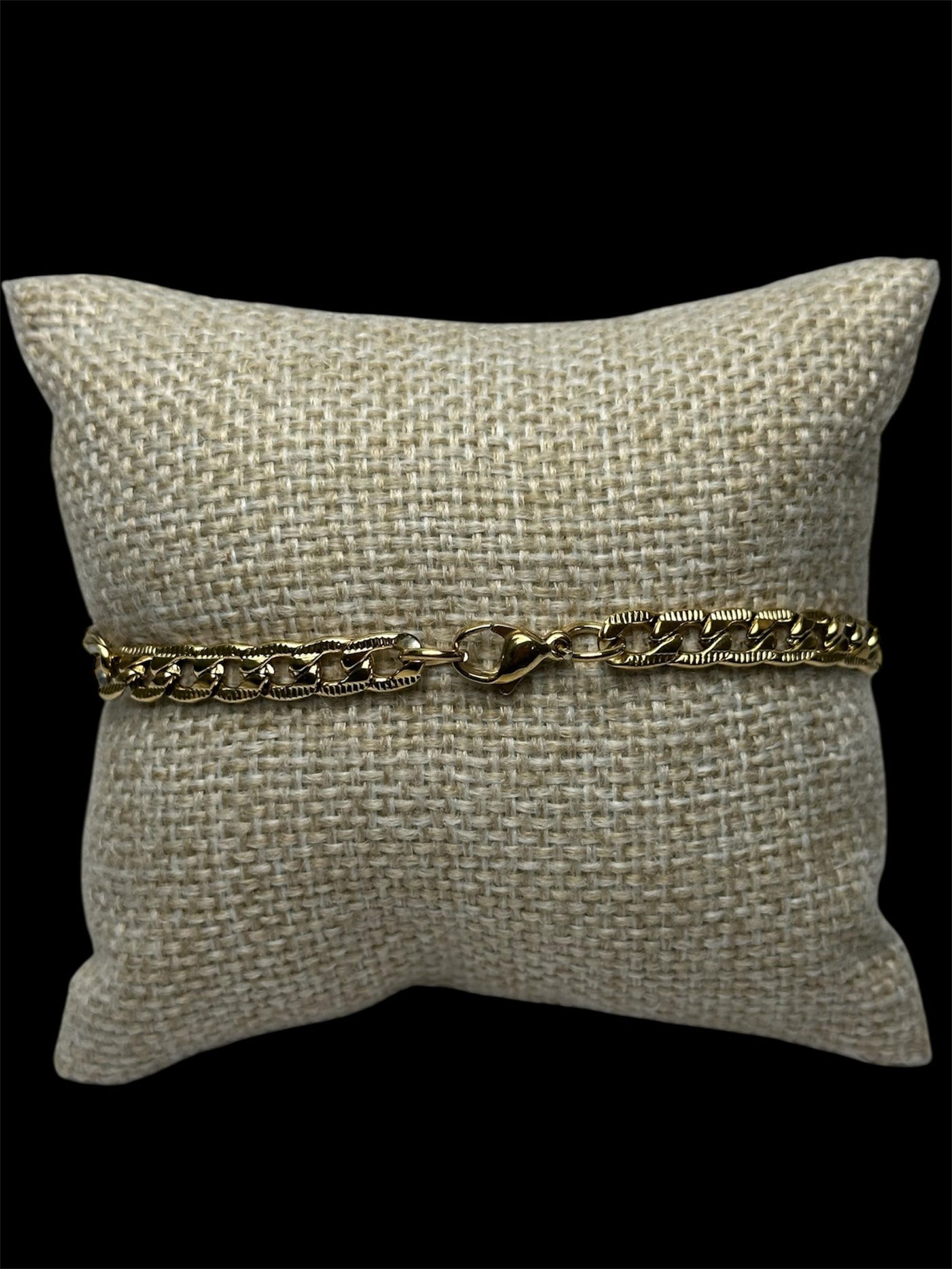 Set Cubano Plano 5 mm Acero Inoxidable All In Men Joyeria