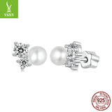 Silver Charm Original Freshwater Pearl Sparkling Moissanite Earnail Elegant Charm s925 Pure Silver Earnail Earaccessory