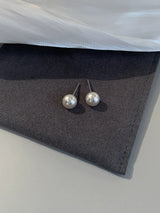 925 sterling silver pearl earrings with ear bone studs