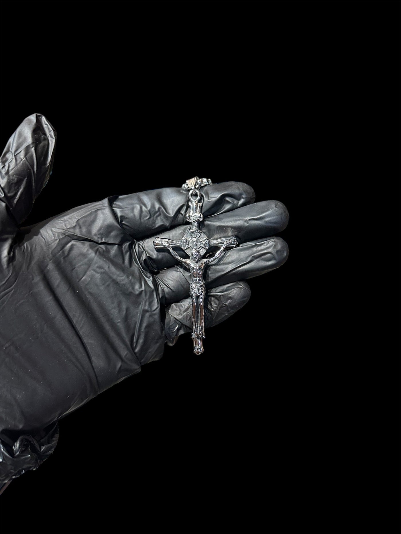 Cadena Cruz Plata INRI 7 cm All In Men Joyeria