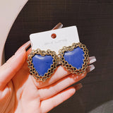 Love earrings, niche personality and temperament earrings