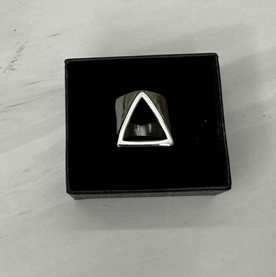 Anillo Triangulo Plata All In Men Joyeria