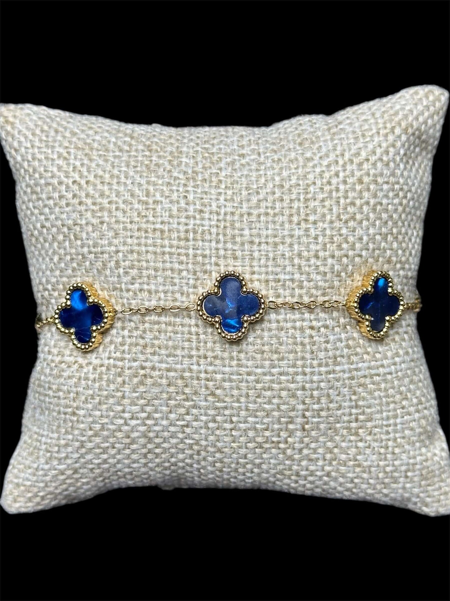 Pulsera VC Azul Dorada Acero Inoxidable All In Men Joyeria