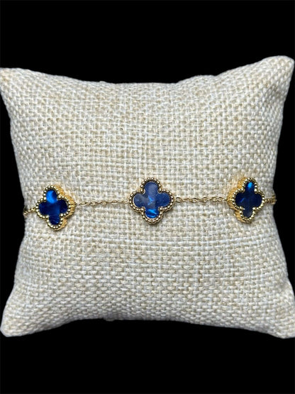 Pulsera VC Azul Dorada Acero Inoxidable All In Men Joyeria