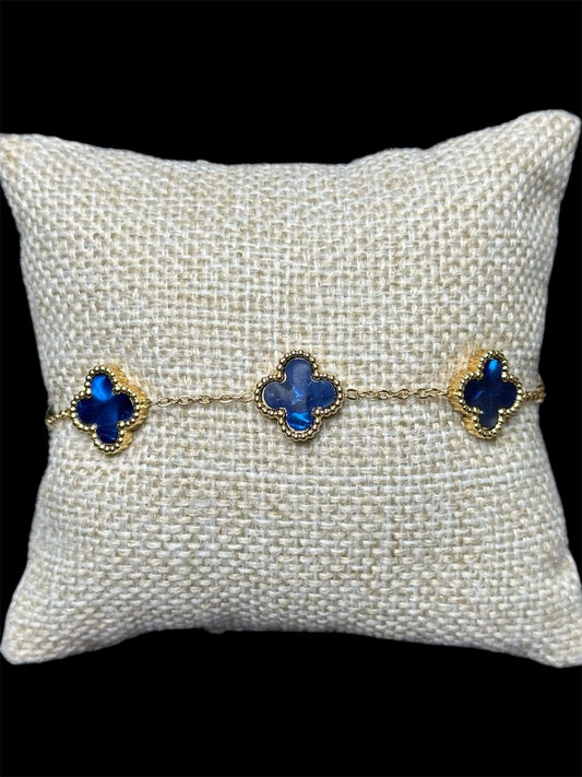 Pulsera VC Azul Dorada Acero Inoxidable All In Men Joyeria