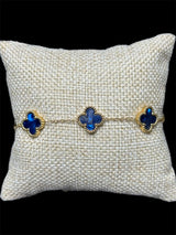 Pulsera VC Azul Dorada Acero Inoxidable All In Men Joyeria