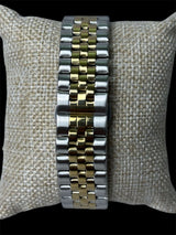 Reloj Tipo Rlx Combinado Dorado All In Men Joyeria