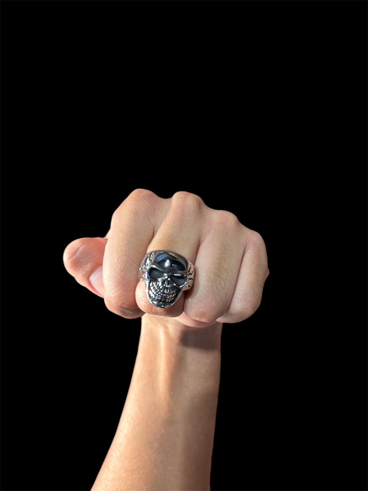 Anillo Plata Calavera All In Men Joyeria