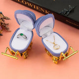 Baby carriage Velvet Jewelry Box stroller Wedding Ring Box Gift Box Holder Case for Earrings Necklaces Bracelets Display
