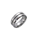 Men's domineering ring, concave and messy personality, blue student tail ring