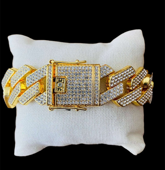 Pulsera Zirconias Extra Gruesa