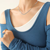 Personality Versatile 18K Gold Snake Bone Chain Niche Design Spice Girl Necklace Bracelet