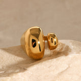 European and American stainless steel open ring with high-end feel ins ring