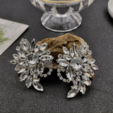 Water Diamond Zircon Flower Silver Needle Earrings Earrings Female Earrings