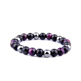 Tiger Eye Bracelet Obsidian Hematite Gemstone Bead Bracelet（FB0133 FB228 B20067 ）