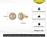 925 sterling silver earrings, elegant and luxurious style, freshwater pearl earrings, hot selling and versatile accessories in Europe and America