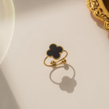 13mm double-sided clover set necklace bracelet women's set