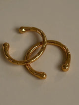Contemporary Statement  Asymmetry Sensuous Contours Bangle or Cuff Shape And Form Set Waterproof Jewelry Women