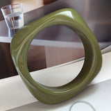 European and American style large marble pattern exaggerated acrylic bracelet