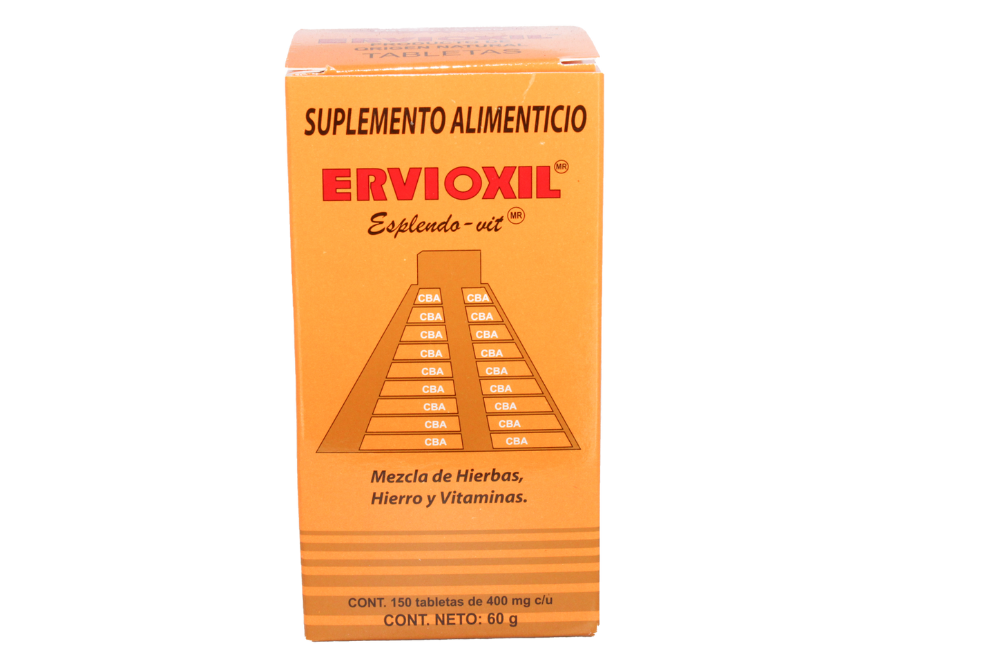 TAB ERVIOXIL ESPLENDO-VIT C/150 AZTECA NatuZem