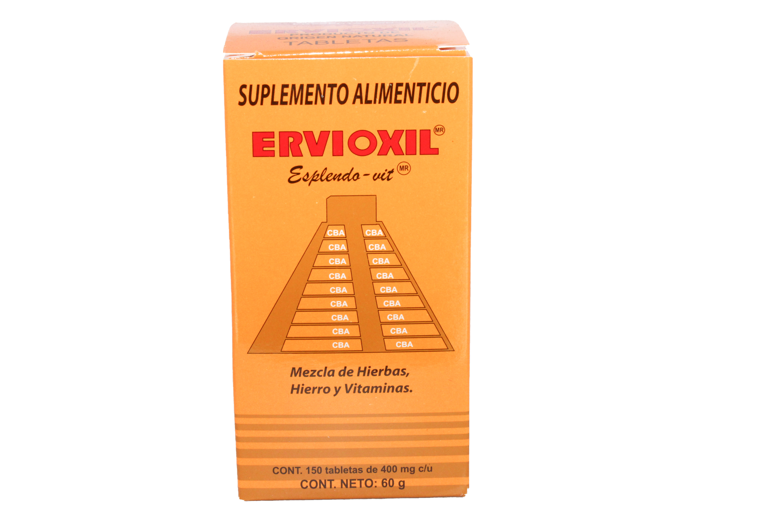 TAB ERVIOXIL ESPLENDO-VIT C/150 AZTECA NatuZem