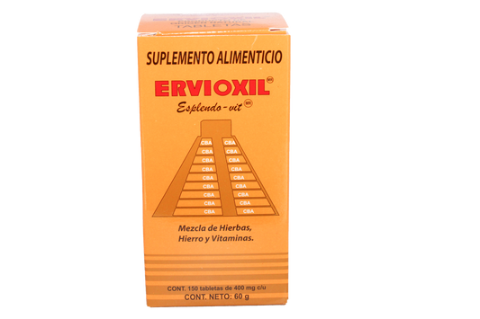 TAB ERVIOXIL ESPLENDO-VIT C/150 AZTECA NatuZem