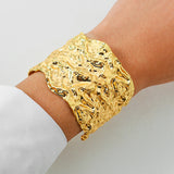 Punk metal hemp face bracelet, hip-hop personality, irregular opening bracele