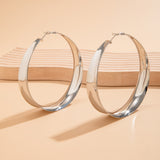 Large hoop earrings for women hollow shiny earrings