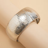 Exaggerated design, smooth finish, high-end feel, square notch irregular bracelet Bracelet