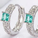 925 sterling silver daily versatile platinum plated earrings jewelry